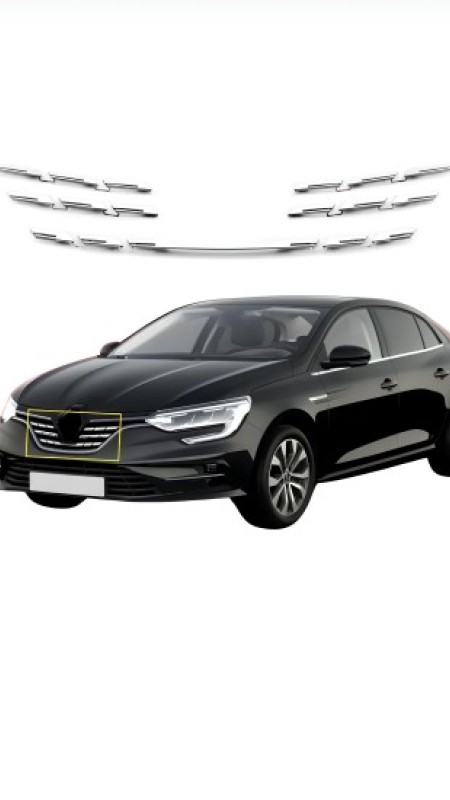 Renault Megane 4 Krom Ön Panjur 2020 Üzeri Uyumlu