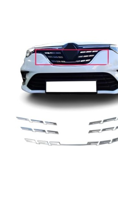 Renault Megane 4 Krom Ön Panjur 2020 Üzeri Uyumlu