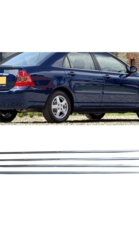 Toyota Corolla Krom Cam Çıtası 2002-2007 Uyumlu