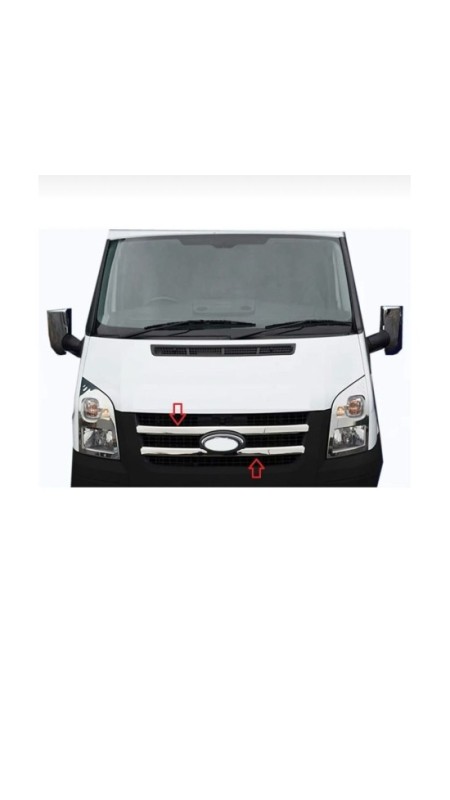 Ford Transit Krom Ön Panjur 2007-2013 Model Aralığı Uyumlu Parlak Paslanmaz Çelik 