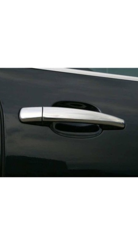 Peugeot 207 Krom Kapı Kolu 2006-2012 Model Aralığı Uyumlu Parlak Paslanmaz Çelik 