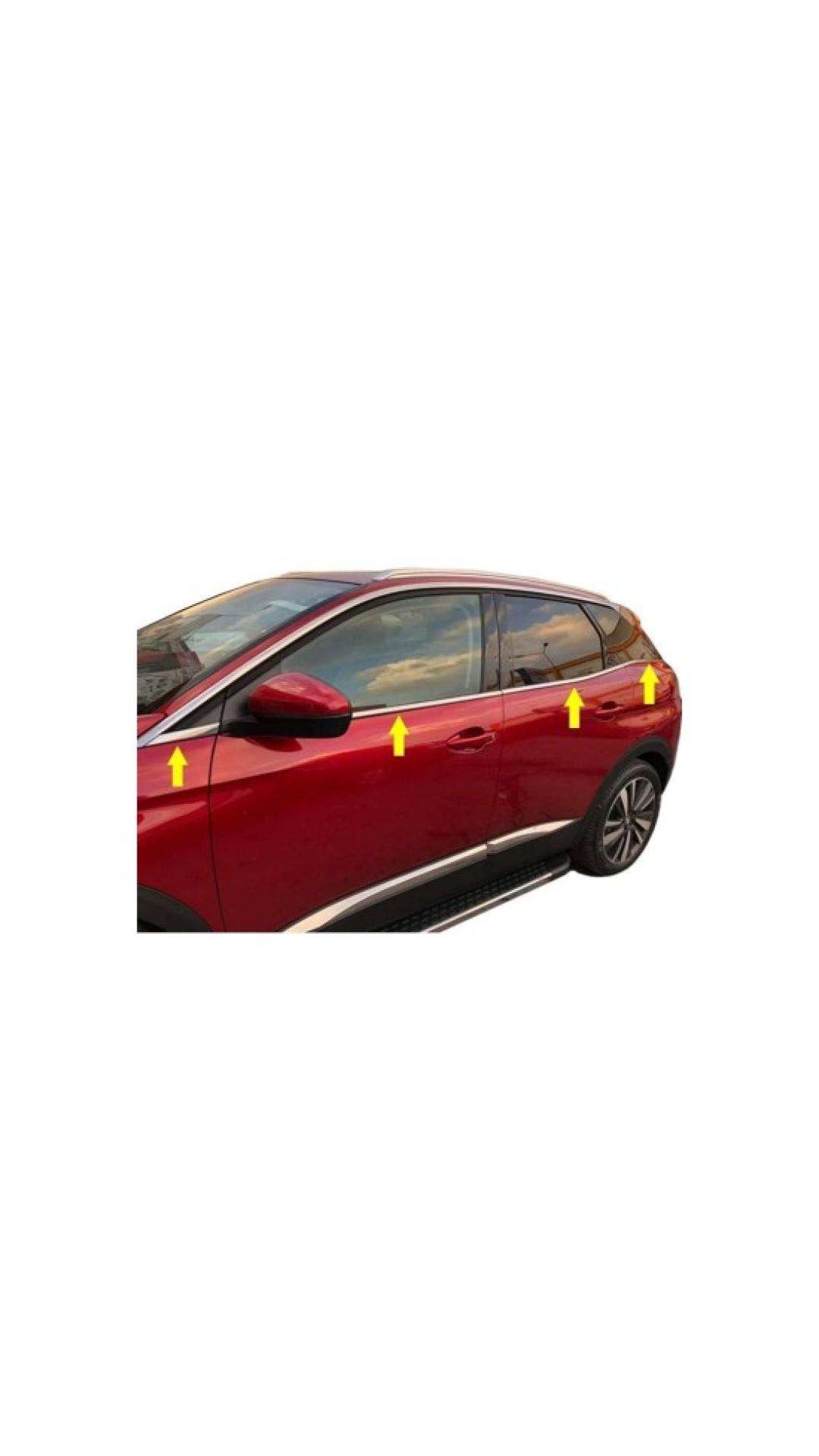 Peugeot 3008 Krom Cam Çıtası 2016 Üzeri Uyumlu Paslanmaz Çelik Peugeot 3008 Krom Cam Çıtası 2016 Üzeri Uyumlu Paslanmaz Çelik