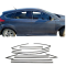 Ford Focus 3 Hb Krom Cam Çerçeve Tam Tur 2011-2017 Uyumlu 
