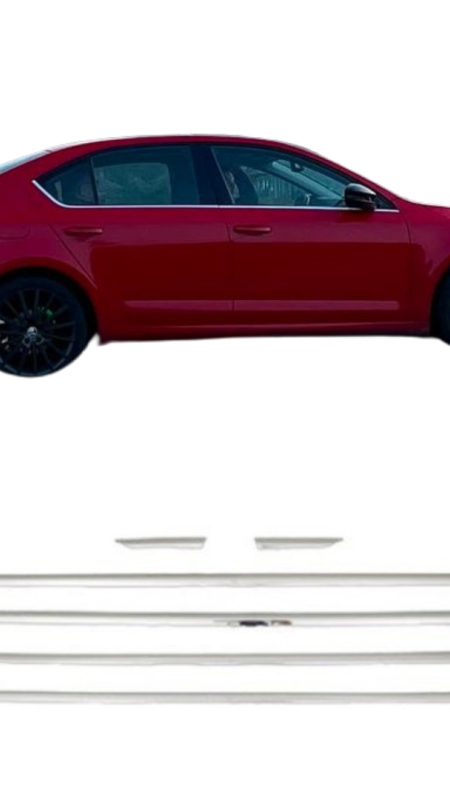 Skoda Octavia A7 Krom Cam Alt Çıtası 2013-2019 