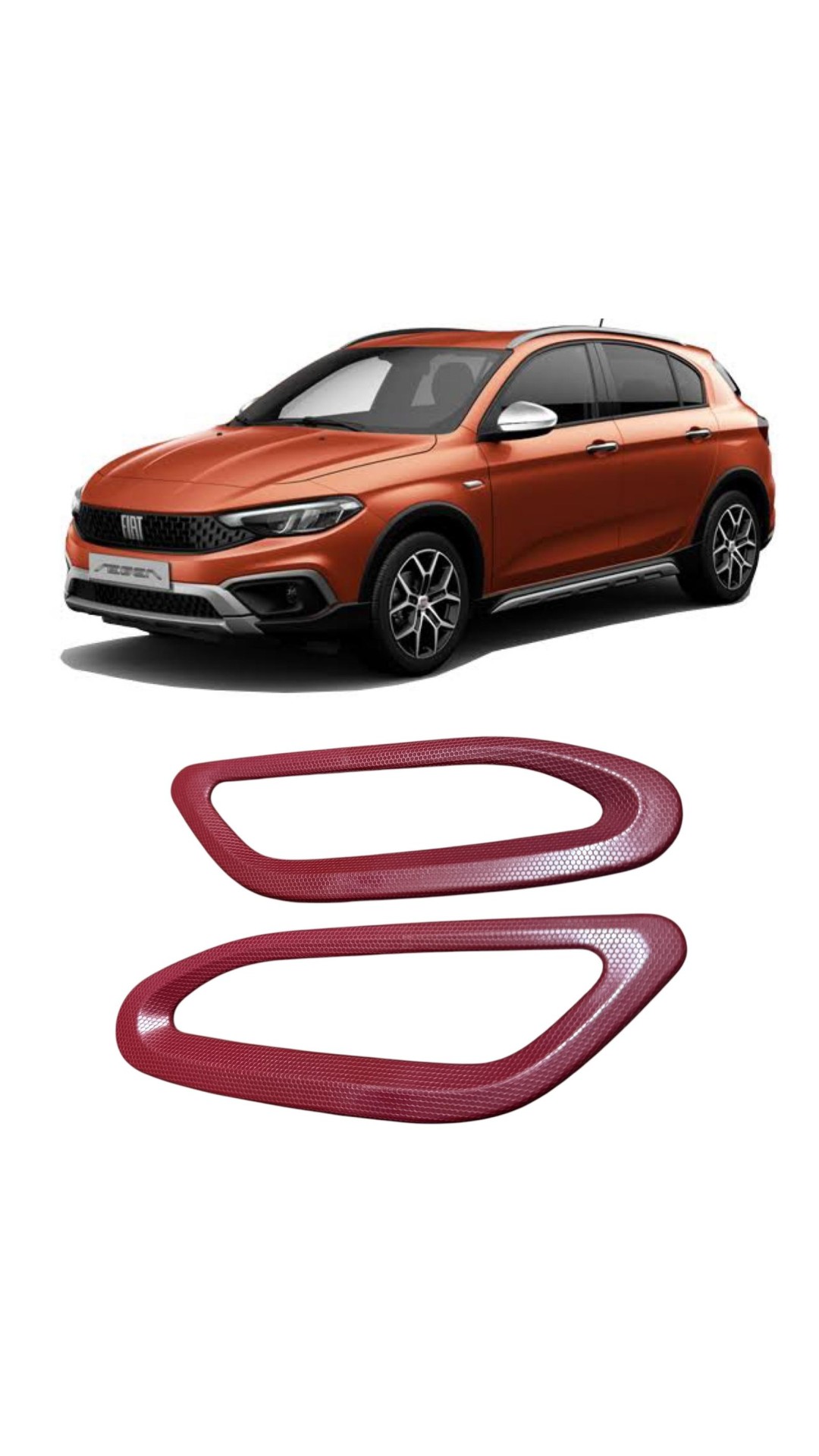 Fiat Egea Cross Kırmızı Sinyal Çerçevesi 2015-2023 Model Uyumlu