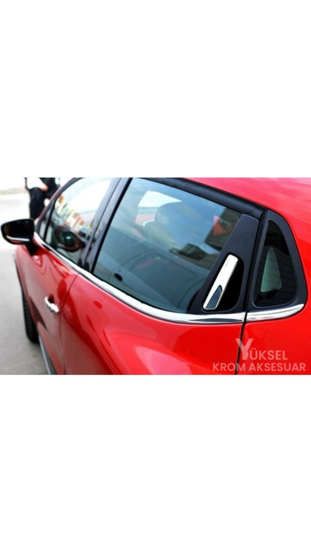 Renault Clio 4 Hb Krom Cam Çıtası 2012-2019 Model Aralığı Uyumlu
