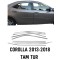 Toyota Corolla Krom Cam Çerçeve 2013-2018 Model Aralığı Uyumlu Parlak Paslanmaz Çelik 