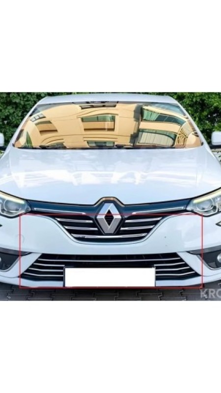 Renault Megane 4 Krom Ön Set 2016-2020 Model Aralığı Uyumlu Paslanmaz Çelik 