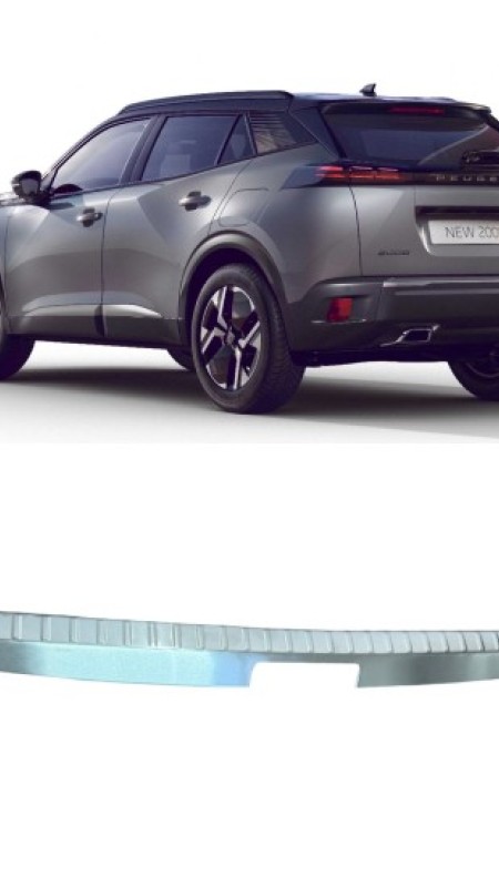 Peugeot 2008 Krom Bagaj İç Eşiği 2020 Üzeri Uyumlu Paslanmaz Çelik 