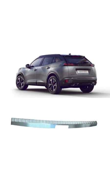 Peugeot 2008 Krom Bagaj İç Eşiği 2020 Üzeri Uyumlu Paslanmaz Çelik 
