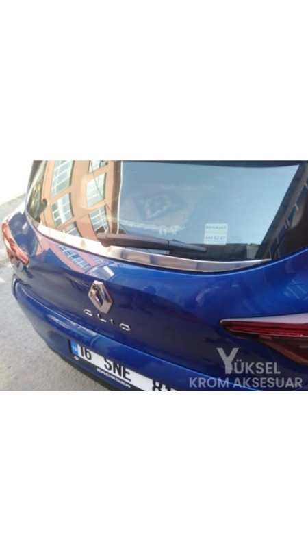 Renault Clio 5 Krom Arka Cam Alt Çıtası 2019 Üzeri Uyumlu