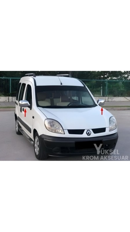 Renault Kangoo Krom Ayna Kapağı 1997-2007 Uyumlu 