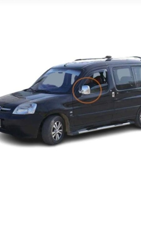 Peugeot Partner Krom Parlak Ayna Kapağı 1996-2008 Model Aralığı Uyumlu