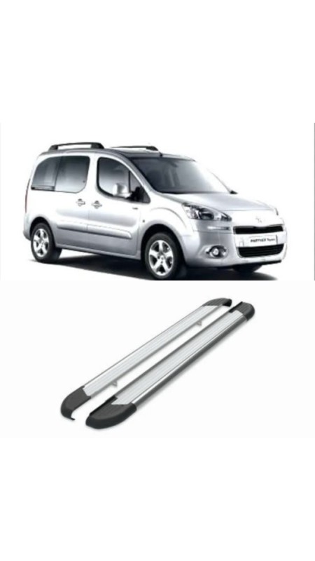 Peugeot Partner Tepee Krom Yan Basamak 2008 Üzeri Uyumlu Paslanmaz Çelik 