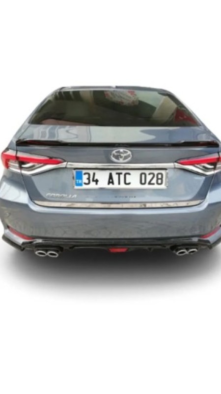 Toyota Corolla Krom Bagaj Alt Çıtası 2019 Üzeri Uyumlu