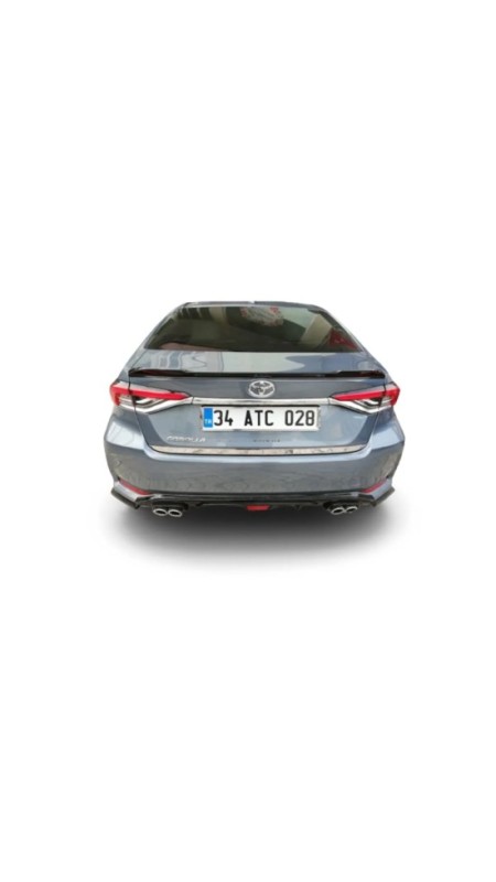 Toyota Corolla Krom Bagaj Alt Çıtası 2019 Üzeri Uyumlu