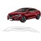  Renault Megane 4 Krom Cam Üst Çıtası 2016-2023 Model Aralığı Uyumlu Paslanmaz Çelik 