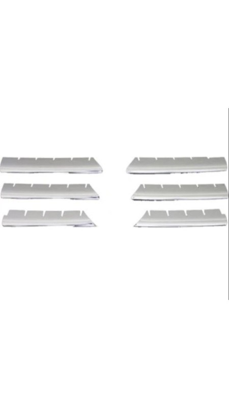 Renault Megane 2 Krom Ön Panjur 6 Parça 2004-2006 Model Aralığı Uyumlu Parlak Paslanmaz Çelik 