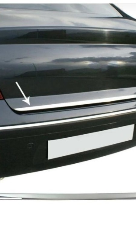 Peugeot 407 Krom Bagaj Alt Çıtası 2004-2010 Model Aralığı Uyumlu Parlak Paslanmaz Çelik 