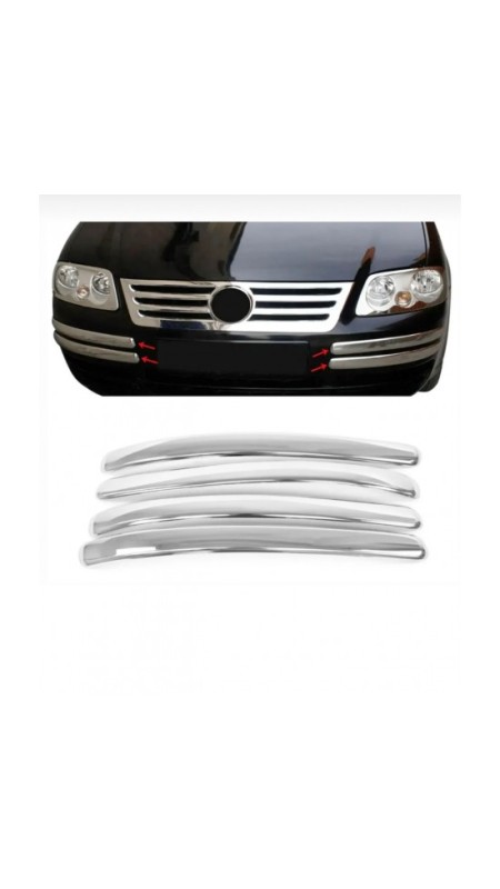 Volkswagen Caddy Parlak Krom Ön Tampon Kaşı 2003-2010 Model Aralığı Uyumlu