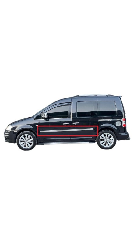 Volkswagen Caddy Krom Parlak Paslanmaz Yan Kapı Çıtası 2003-2014