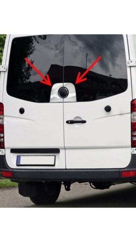 Volkswagen Crafter Krom Arka Amblem 2006-2017 Model Aralığı Uyumlu Parlak Paslanmaz Çelik 