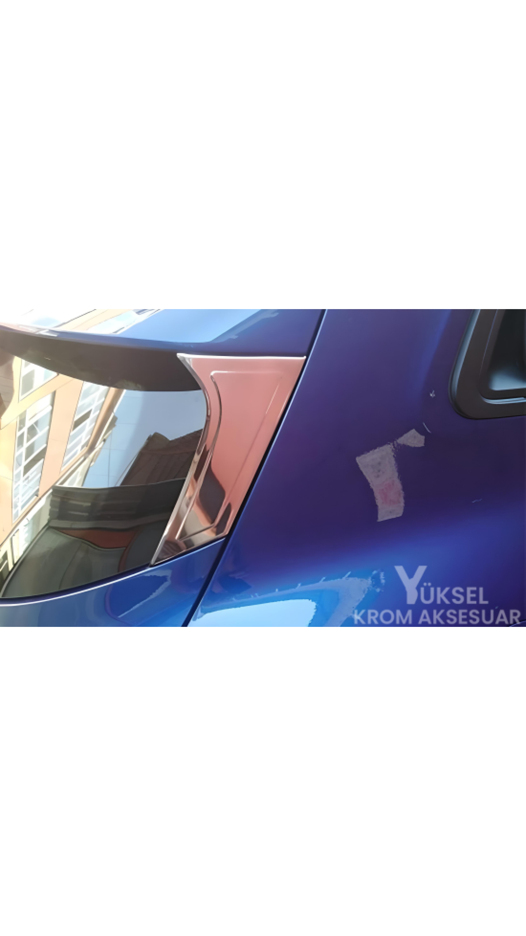 Renault Clio 5 Krom Arka Kelebek 2019 Üzeri Paslanmaz Çelik