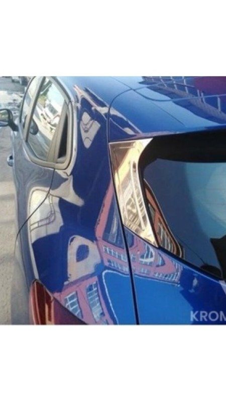 Renault Clio 5 Krom Arka Kelebek 2019 Üzeri Paslanmaz Çelik 