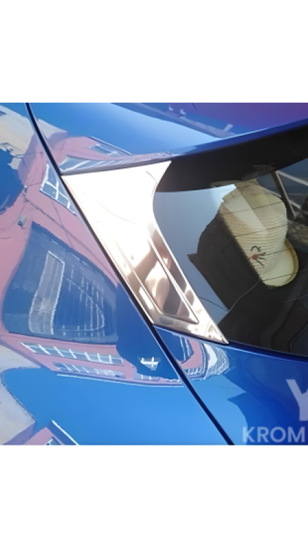 Renault Clio 5 Krom Arka Kelebek 2019 Üzeri Paslanmaz Çelik 