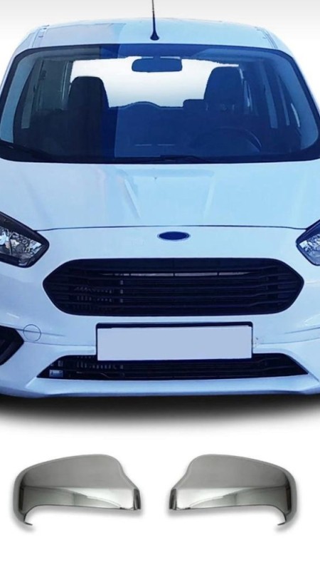 Ford Courier Krom Ayna Kapağı 2017 Model Üzeri Uyumlu 