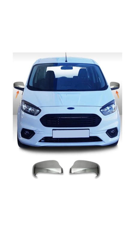 Ford Courier Krom Ayna Kapağı 2017 Model Üzeri Uyumlu 