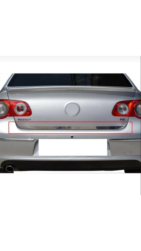 Volkswagen Passat B6 Krom Bagaj Alt Çıtası 2005-2011 Model Aralığı Uyumlu Parlak 