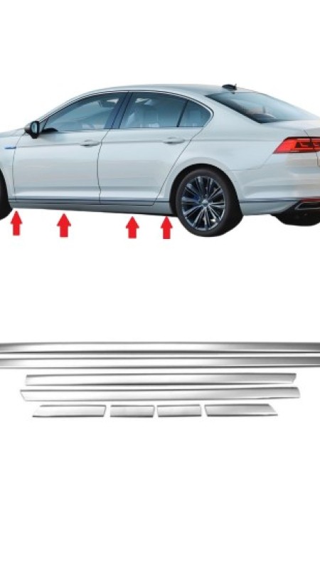 Volkswagen Passat B8.5 Krom Yan Kapı Çıtası 2019 Üzeri 