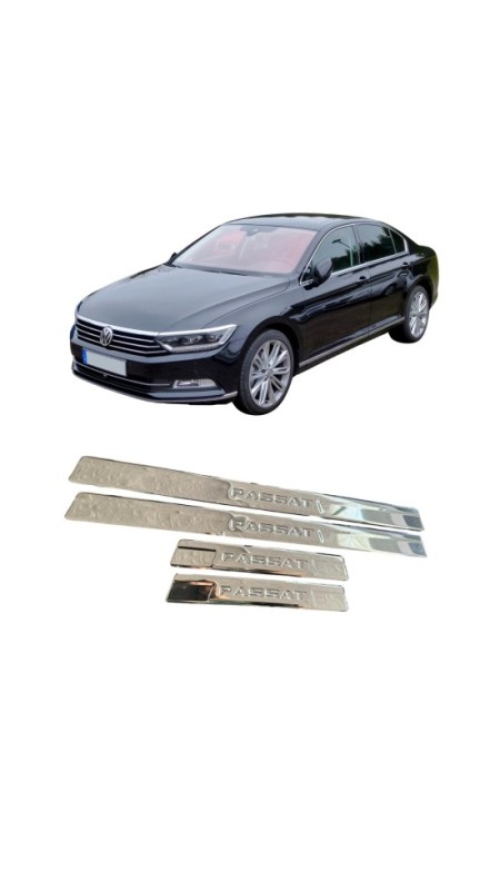 Volkswagen Passat B8 Krom Kapı Eşiği 2015-2019 Model Aralığı Uyumlu