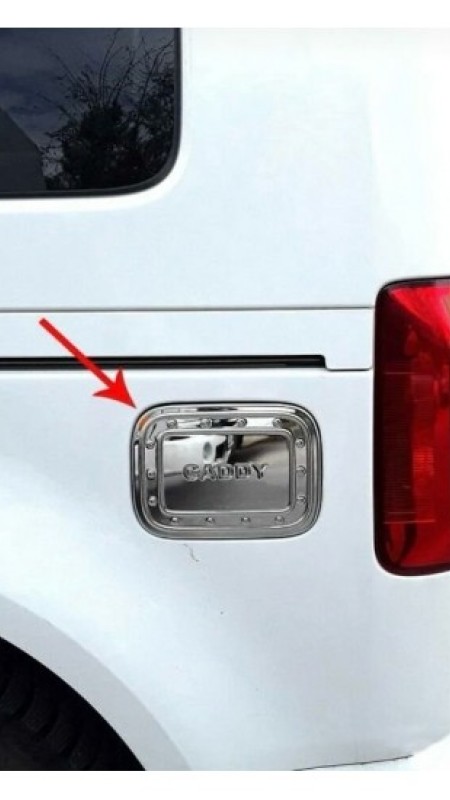 Volkswagen Caddy Parlak Krom Depo Kapağı 2003-2015 Model Aralığı Uyumlu 