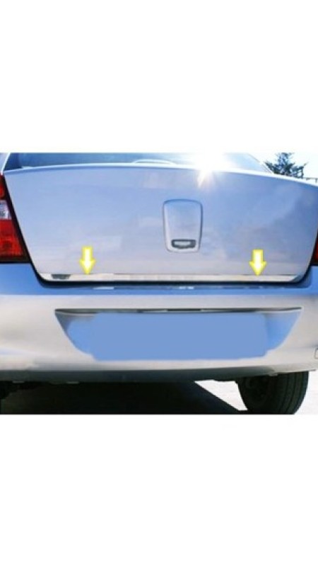 Renault Clio 2 Sedan Krom Bagaj Alt Çıtası 1999-2009 Model Aralığı Uyumlu