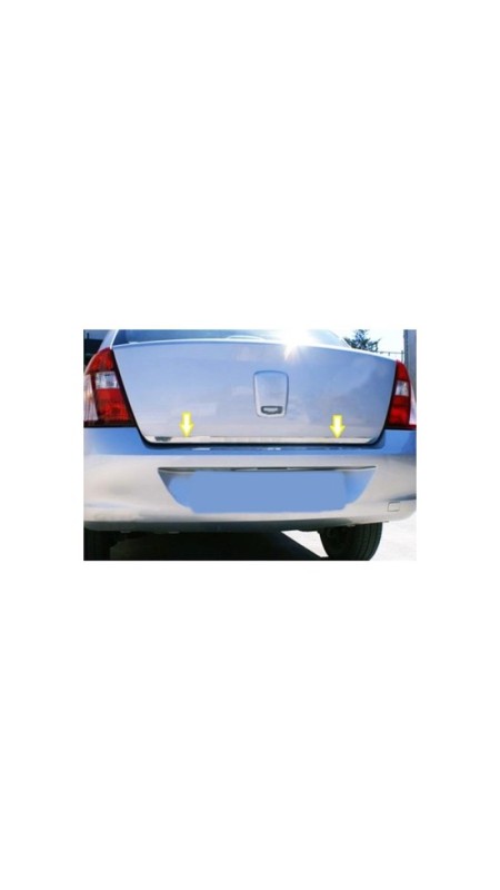 Renault Clio 2 Sedan Krom Bagaj Alt Çıtası 1999-2009 Model Aralığı Uyumlu