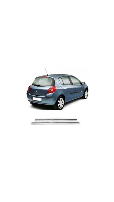 Renault Clio 3 Krom Cam Çıtası 2006-2011 Model Aralığı Uyumlu