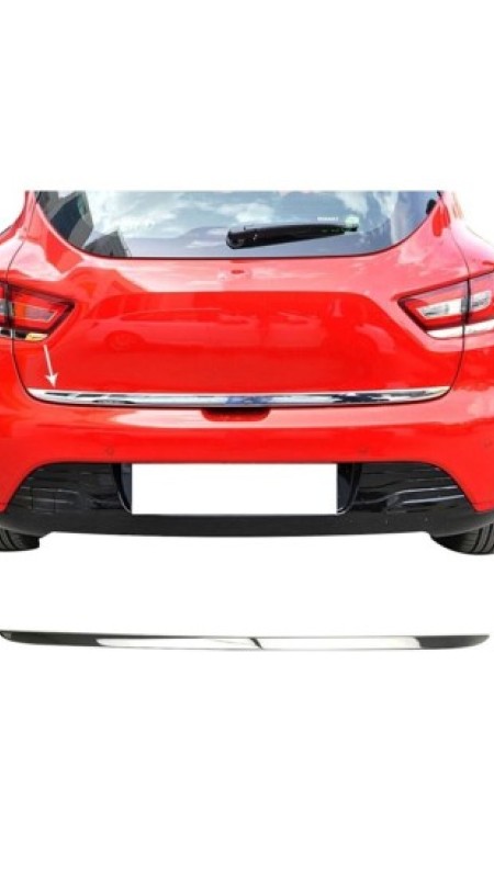Renault Clio 4 Krom Bagaj Alt Çıtası 2012-2019 Model Aralığı Uyumlu