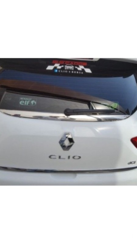 Renault Clio 4 Krom Arka Cam Alt Çıtası 2012-2019 Model Aralığı Uyumlu