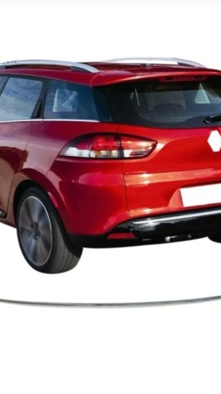 Renault Clio 4 Sw Krom Arka Tampon Çıtası 2012-2019 Model Aralığı Uyumlu