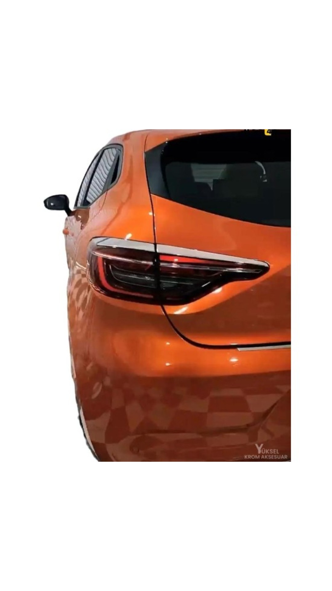 Renault Clio 5 Krom Stop Üst Çıtası 2019 Üzeri Uyumlu