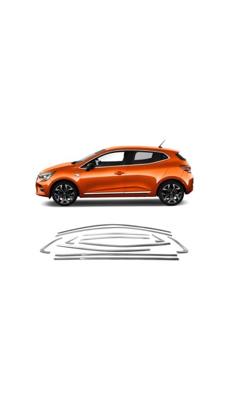 Renault Clio 5 Krom Parlak Cam Çerçevesi 2019 Üzeri 