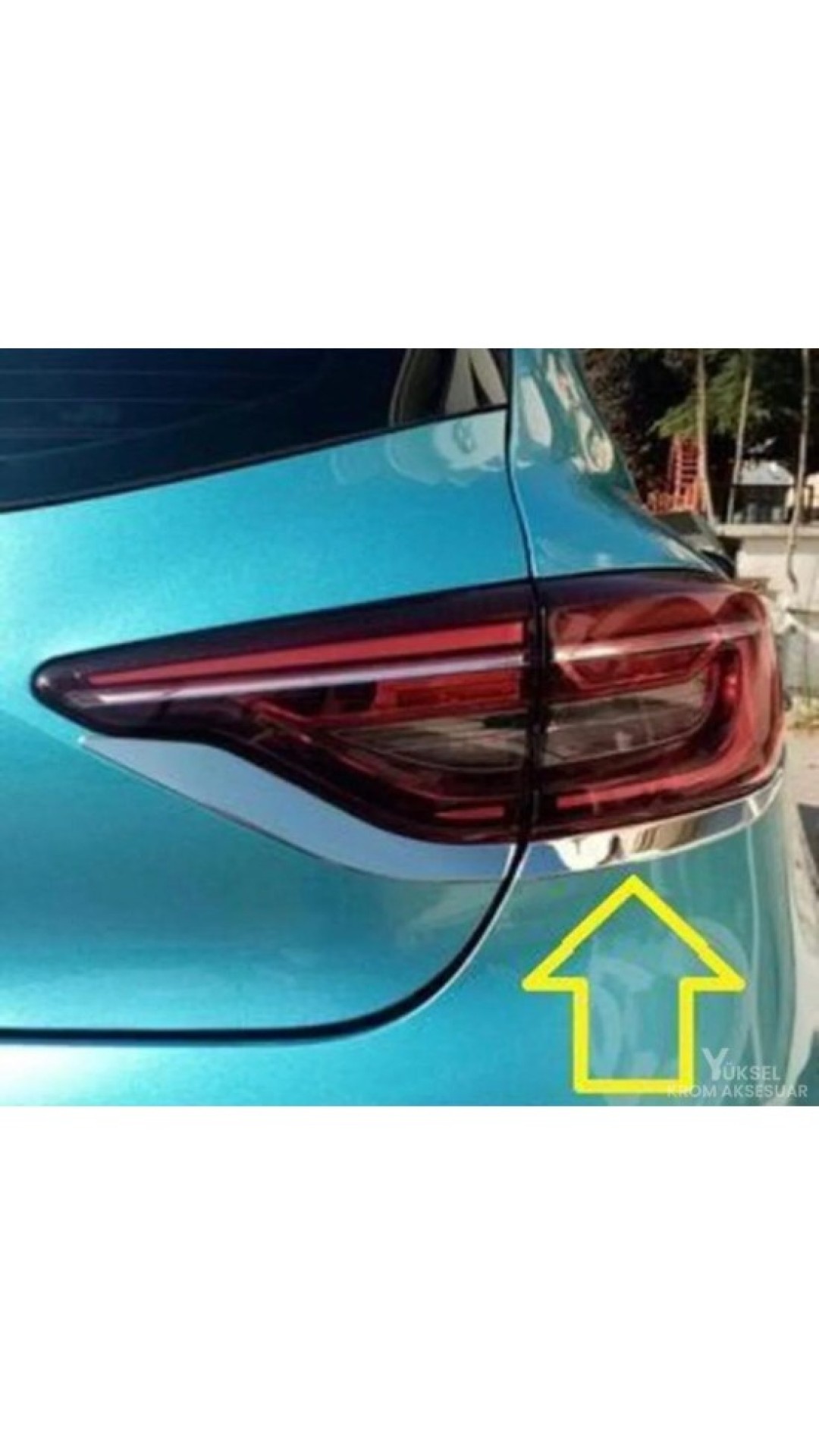 Renault Clio 5 Krom Stop Alt Çıtası 2019 Üzeri Uyumlu
