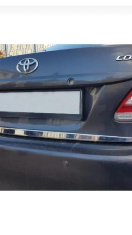 Toyota Corolla Krom Bagaj Alt Çıtası 2007-2012 Model Aralığı Uyumlu Parlak Paslanmaz Çelik 