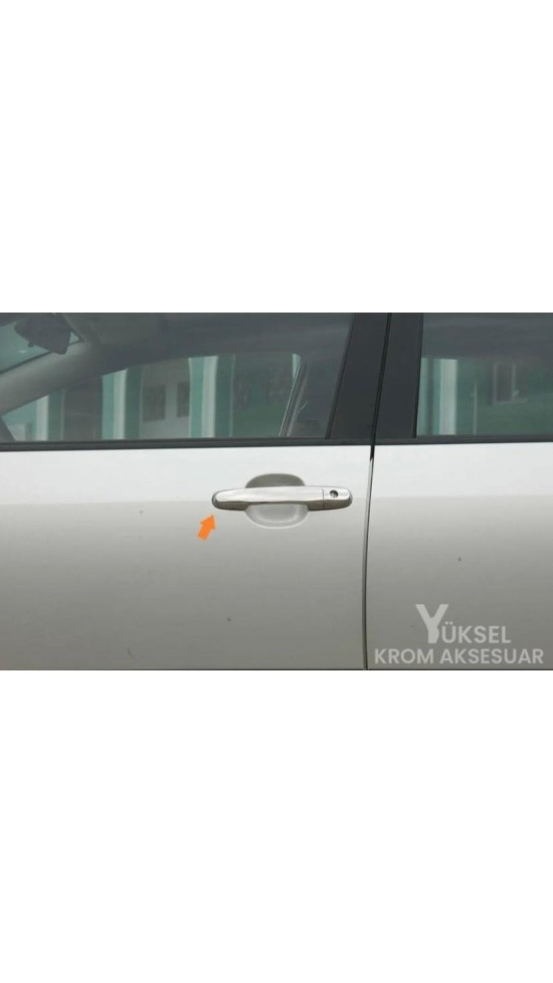Toyota Corolla Krom Kapı Kolu 2007-2012 Model Aralığı Uyumlu Parlak Paslanmaz