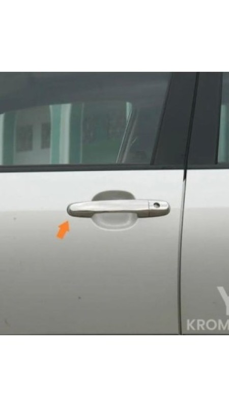 Toyota Corolla Krom Kapı Kolu 2007-2012 Model Aralığı Uyumlu Parlak Paslanmaz
