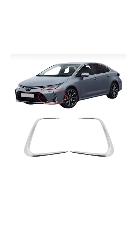Toyota Corolla Krom Parlak Sis Çerçevesi 2019 Üzeri Uyumlu