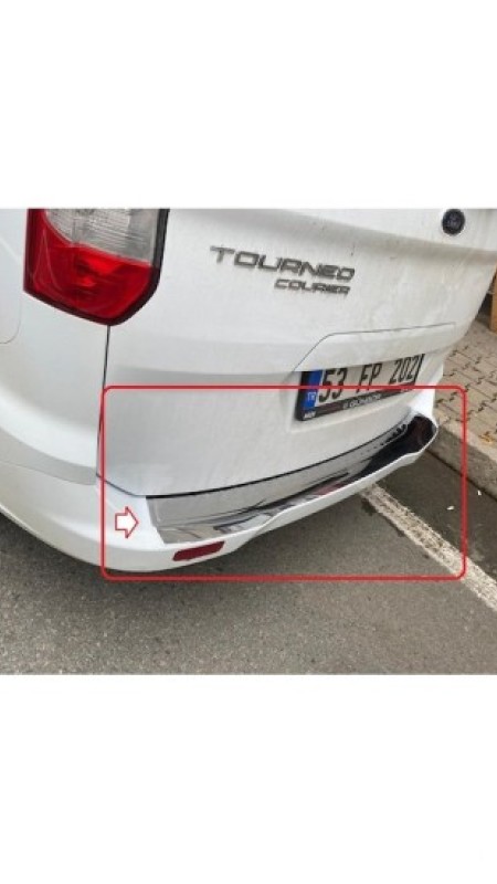 Ford Courier Krom Arka Tampon Eşiği 2014-2023 Model Uyumlu 