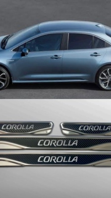 Toyota Corolla Krom Kapı Eşiği 2019 Üzeri Uyumlu